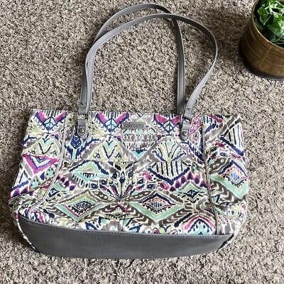Sakroots Artists Circle Slate Brave Beauty Med Metro Tote Shoulder Bag New