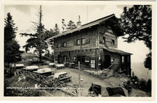 AK Schuetzhaus Am Pinkenkogel mit Stempel Pächter Otto Lache Rodelbahn 1941