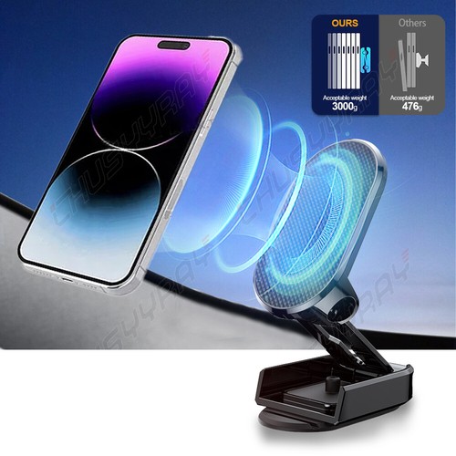 Support Téléphone Voiture 360° Universel Support Magnétique pour Téléphone Portable iPhone GPS - Photo 2 sur 15