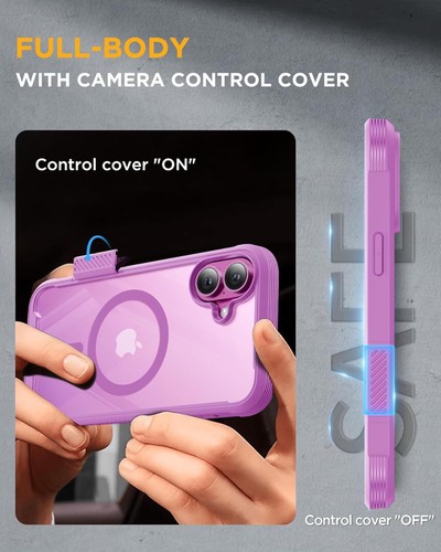 Miracase Custodia Magnetica per iPhone 16 Plus Custodia 6,7 Pollici, Corpo Completo (CONFEZIONE APERTA) - Foto 3 di 8