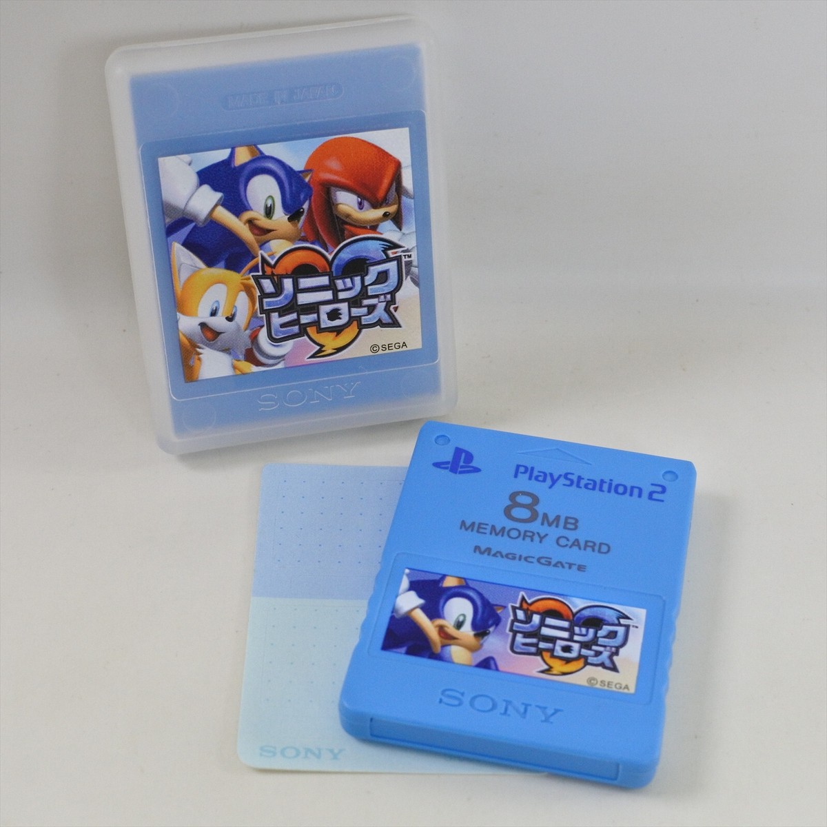 PS2 Memory Card 8MB Premium SONIC HEROES + Case SCPH-10020