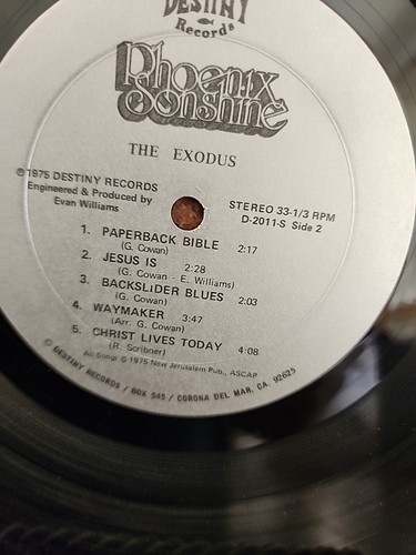 PHOENIX SONSHINE The Exodus EX Destiny Label - Picture 13 of 13