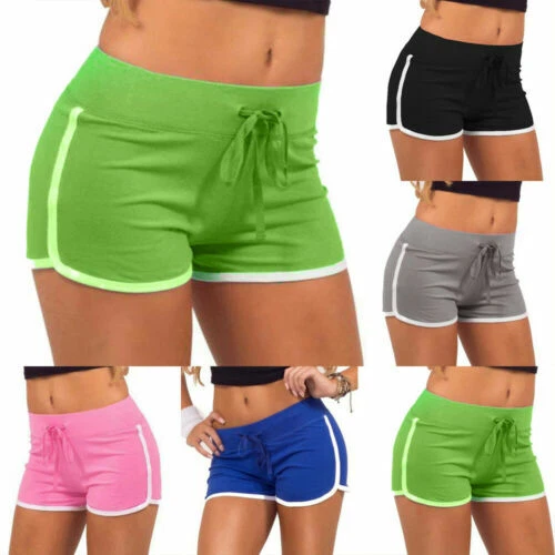 Striped Regular Size Hot Pants for Women