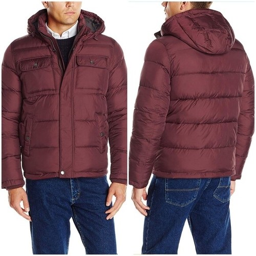 Tommy Hilfiger Mens Burgundy Hoody 