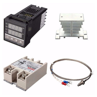 Digital 220V PID REX-C100 Temperature Controller max.40A SSR W1L3 US FAST SHIP