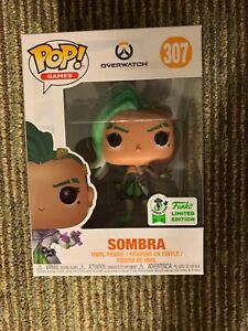 Funko Pop Sombra Glitch 307 Overwatch 19 Exclusive W Eccc Sticker In Hand Ebay