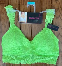 New No Boundaries NOBO Bralette Lace Wirefree Convertible Straps Sz Small G8-15