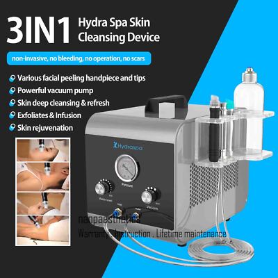 Facial Water Dermabrasion Deep Cleansing Hydro Hydra Skin Lifting Machine 3 IN1