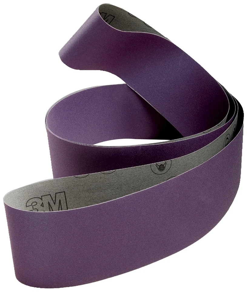 Cinturón de lijado de tela 3M 970DZ, P100 peso en Y, 4 pulgadas x 91 pulgadas, flexión única (25 unidades) Foto 2 de 4