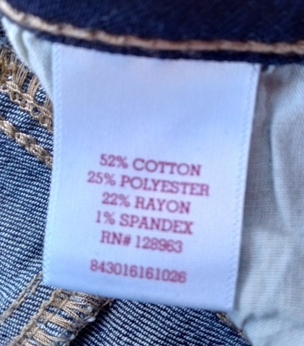 SO Dark Blue Girls Blue Jeans Capri Pants 9 - Picture 7 of 7