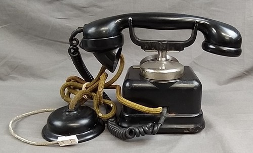 1930’S KTAS D30 DANISH ROTARY DIAL DESKTOP TELEPHONE WITH WALL BOX - FOR REPAIR - Picture 4 of 24