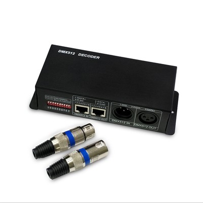 DC12V~24V LED RGBW DMX 512 Controller Decoder Dimmer 4 Channel 8A Stripe Light