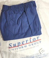 Superior Uniform Group Medical Tech Scrub Pants - Blue - 74761 - Large Petite