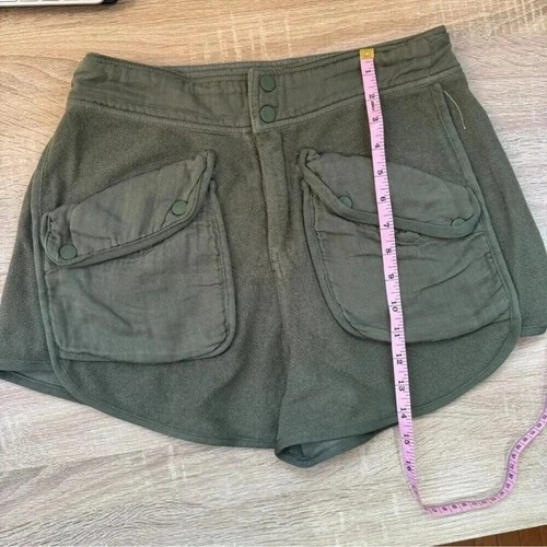Free People Timko Shorts Slouchy Mid Sweat Shorts Baggy in Seagrass Green Small - Picture 6 of 6