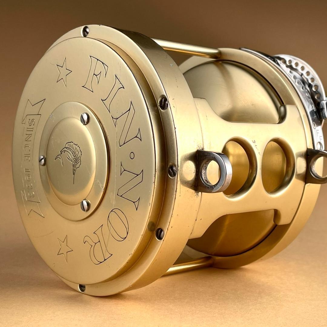FIN-NOR Trolling Reel 9/0 Marlin Right Handed Gold Color