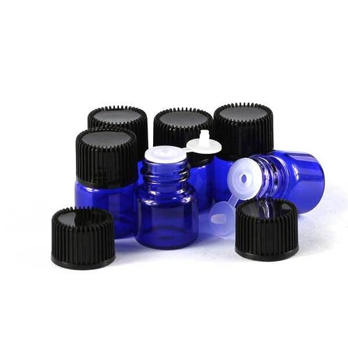 Bulk Buy 1ml - 5ml Multi-color Glass Essential Oil Bottle with Hole Stopper - Picture 12 of 17
