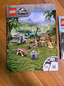 LEGO Jurassic World Park Instruction Manual LOT 75941 And 75931