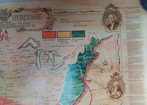 Antique map the spanish heritage and celebration of the quincentenary America - Picture 8 of 13