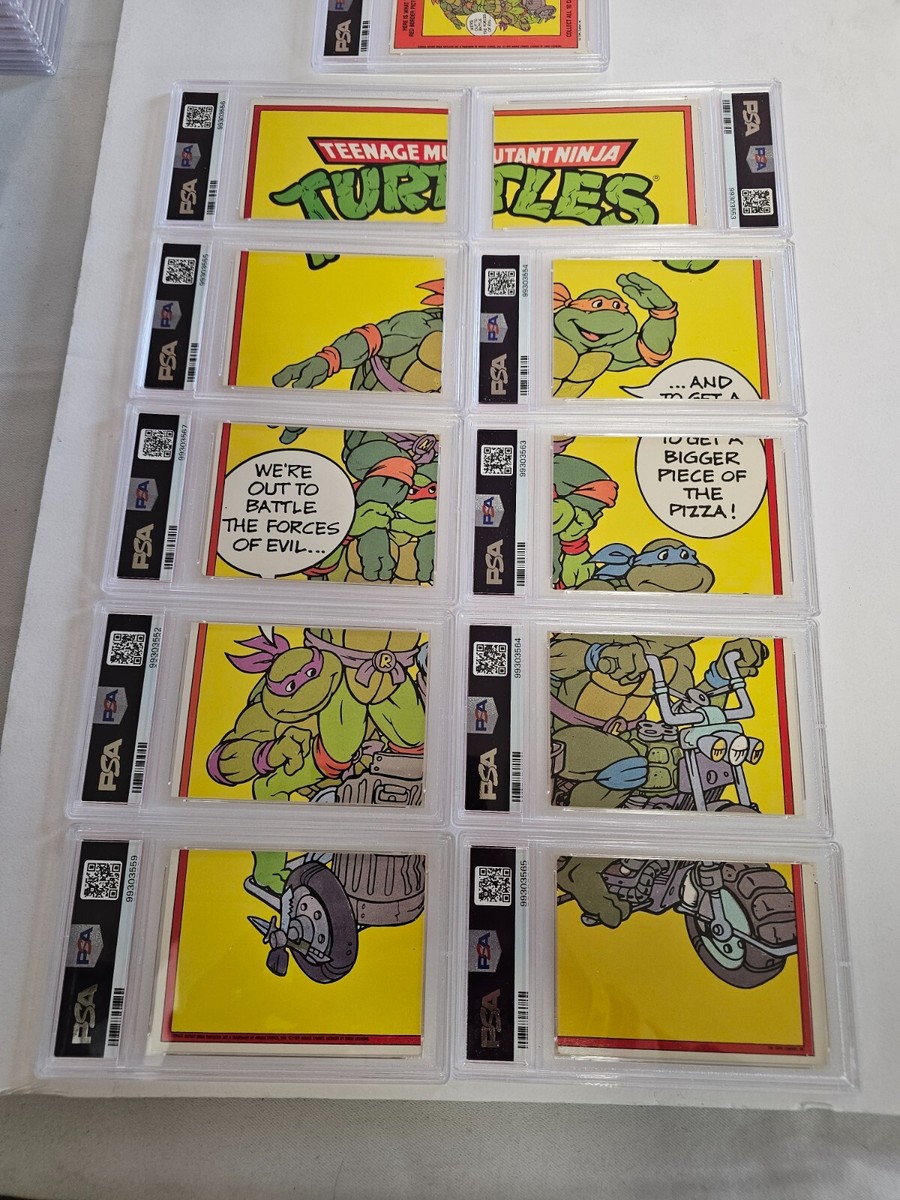 1989 Topps Teenage Mutant Ninja Turtles Complete PSA Graded