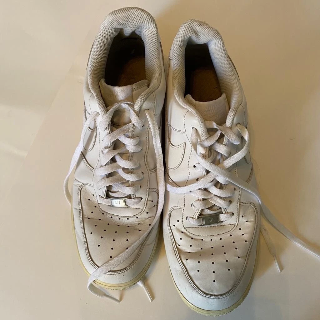 air force 1 white shoes size 12. Pre Owned
