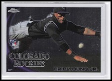Eric Young Jr. Rookie #171 2010 Topps Chrome Colorado Rockies