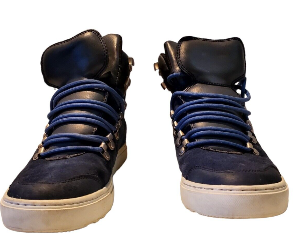 Merrell stivali scamosciati blu scarpe valle metà pelle escursionismo passeggio J23657 uomo 7 5