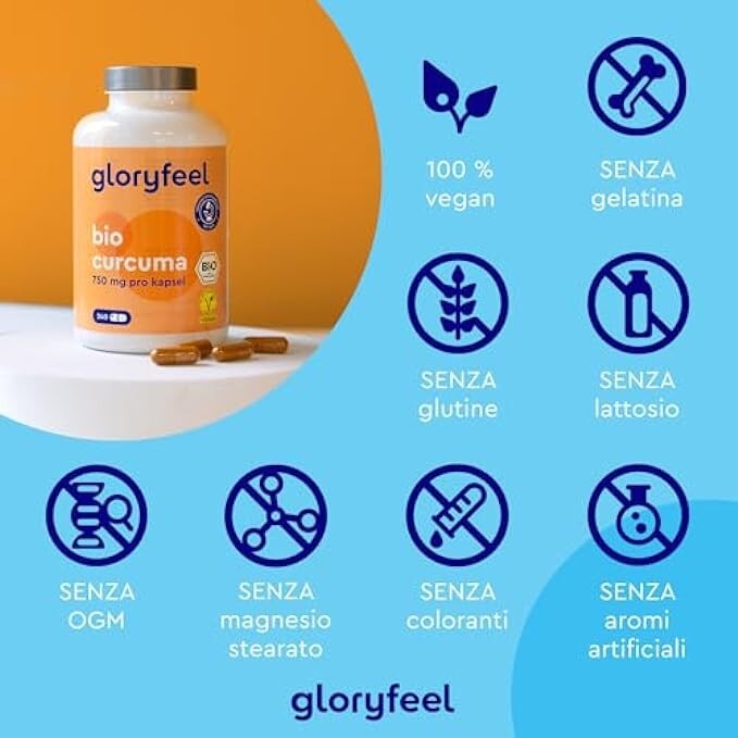 Curcuma Bio 4500mg + Piperina: Il Segreto Bio per Detox e Vitalità - 4
