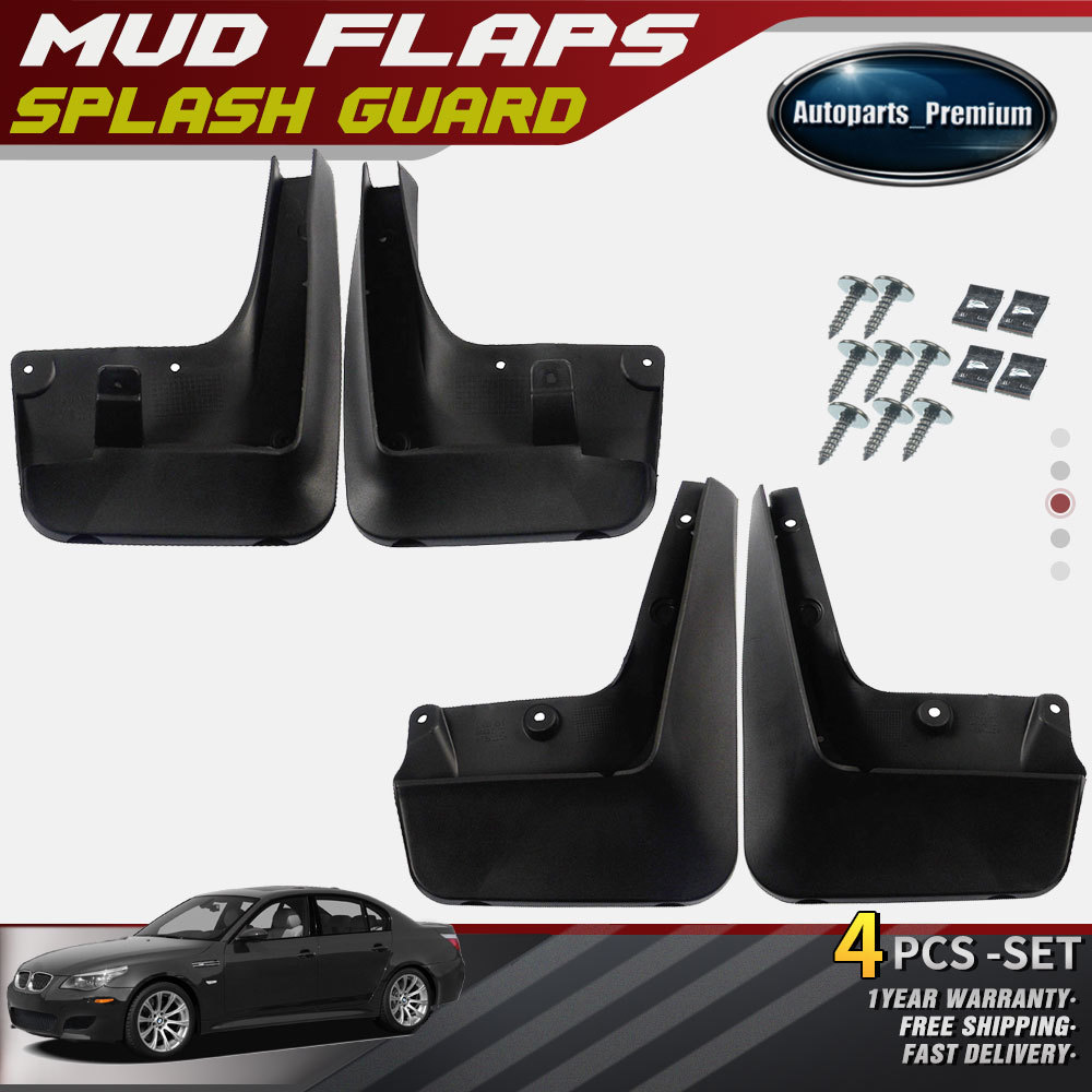 4x Splash Guards Mud Flaps Front & Rear New for BMW E60 5 Series Sedan