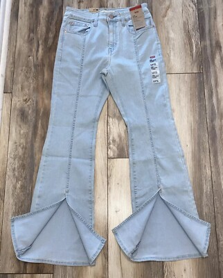 Levis 726 Women s 29X30 High Rise Flare Jeans Light Wash NWT
