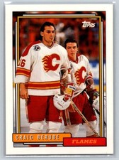 1992-93 Topps #208 Craig Berube Calgary Flames Hockey Card