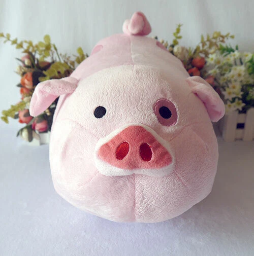 Hot 34cm Gravity Falls Waddles The Pink Pig Plush Doll Stuffed Toy Pillow - Image 2 of 4