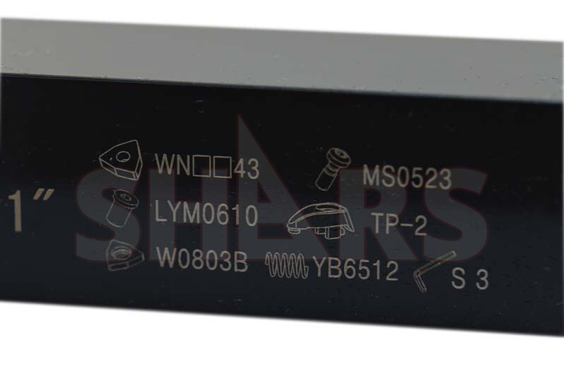 SHARS 1" RH TWLN T-Type Clamp Tri-Lock Tool Holder Indexable Right Hand NEW ^]