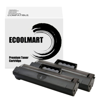 2PK Black Toner Cartridge for Samsung MLT-D104S SCX-3205 ML-1661K ML-1666 Series
