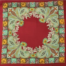 Wyoming Traders Wild Rag Charmeuse Annapurna Silk Western Scarf - 34.5"