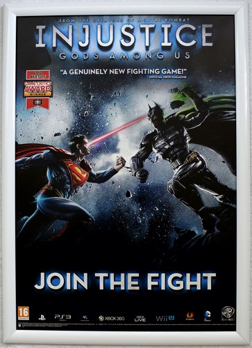 Injustice: Gods Among Us RARO PS3 XBOX 360 42 cm x 59 cm poster promozionale #2 - Foto 2 di 2