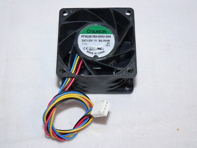 Sunon PF60381BX-000U-S99 12VDC 30W 60x60x38mm 4-Pin Connector Cooling Fan