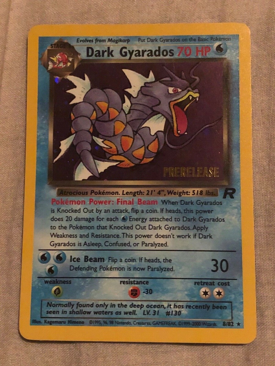 Pokemon 1995 Rocket Set Dark Gyarados Mint | eBay
