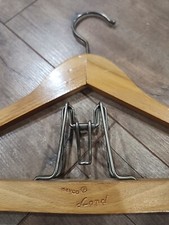 Vintage Wooden Suit Coat Pants Hanger. Nevco Lord. Rare Find.