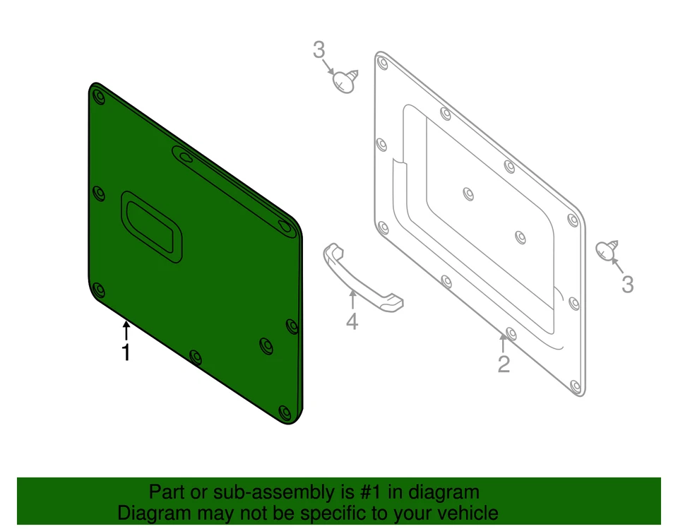 Panel de moldura de puerta trasera genuino Nissan NV LADO DERECHO 90900-1PA0A NUEVO OEM Foto 3 de 3
