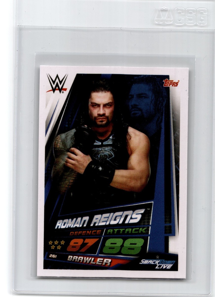 ロマンレインズ　サイン&レリックカード　44/50 TOPPS WWE 2019 Topps WWE Slam Attax Roman Reigns | eBay