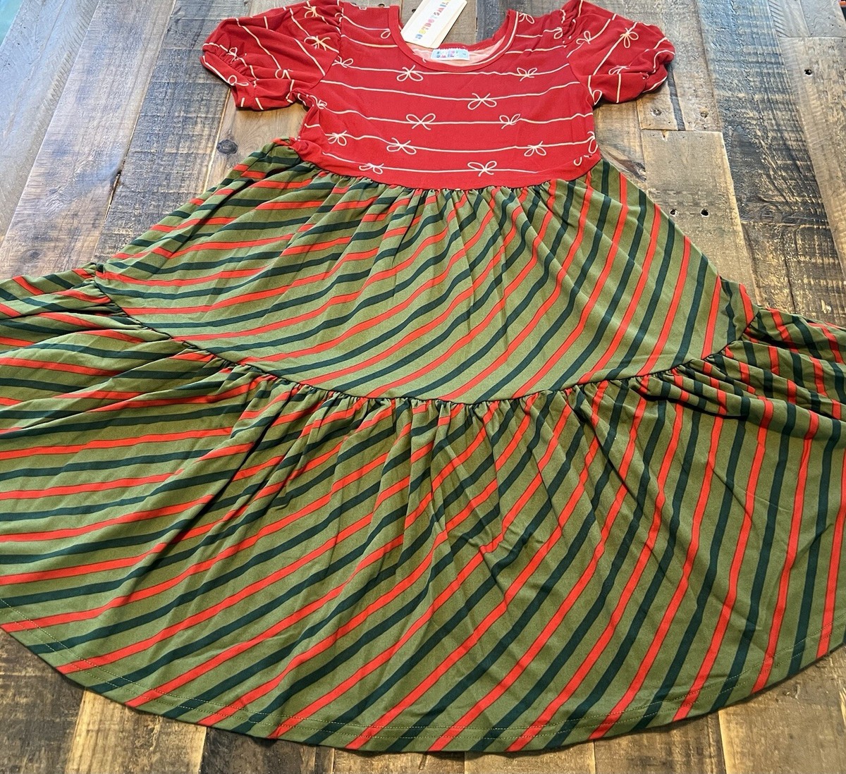Dot Dot Smile size 11 girls Christmas Tier dress New