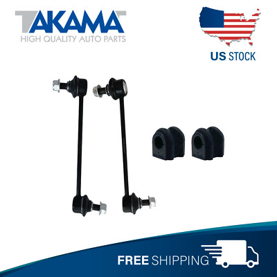 4 PCS Front Stabilizer Sway Bar End Links + Bushings For 10-13 KIA SOUL BASE