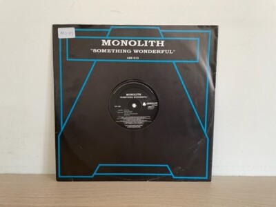 Monolith - Something Wonderful 12'' House Vinyl 1996 Absolut Records