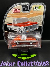 Greenlight 1972 Chevrolet C-10 Short Bed Orange & White Two-Tone Mijo Exclusives