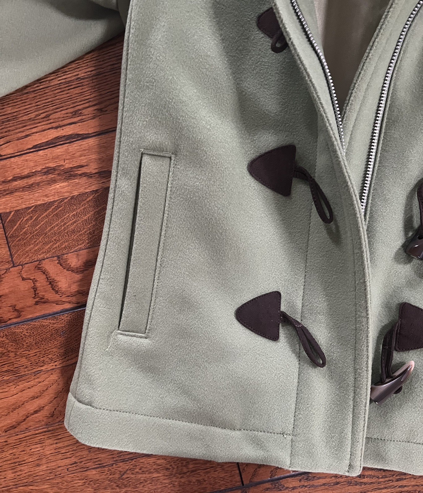 VINTAGE GAP OLIVE WOOL TOGGLE JACKET --- EXCELLEN… - image 6