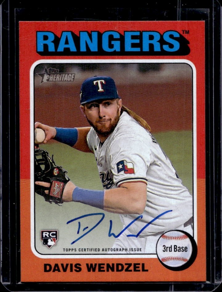 2024 Topps Heritage High Number Davis Wendzel Real One Auto RC #ROA-DW ...