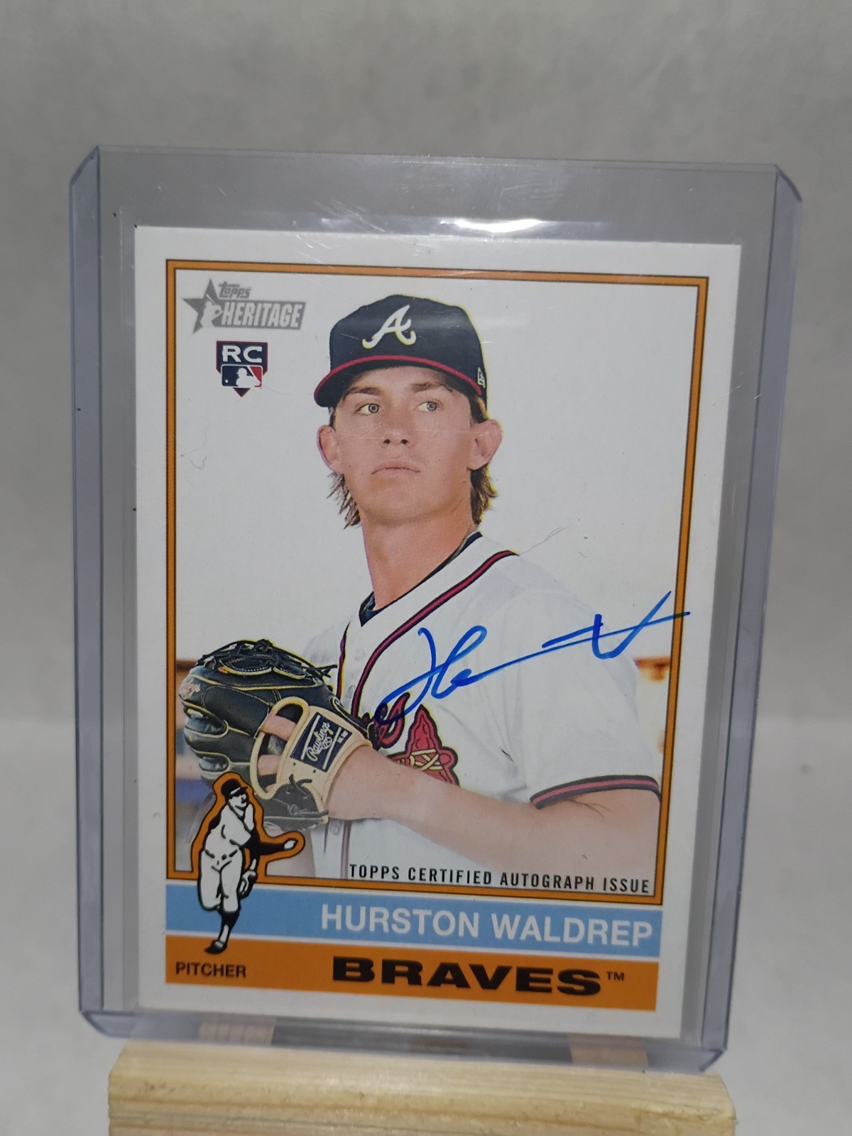 2025 Topps Heritage High Number - Real One Auto Hurston Waldrep #ROA-HW (AU, RC)