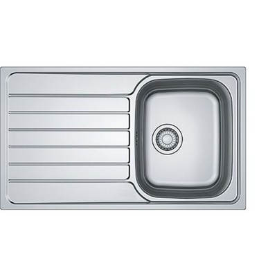 Franke SKX 611-86, 860x500mm, Siebkorb als Drehknopfventil, Edelstahl gebuerstet