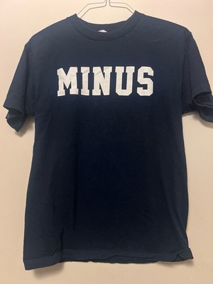 Minus Hardcore Band Size M Navy Blue White Short Sleeve T-shirt Rare Hxc 2010s