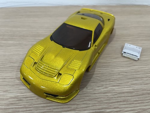 ALTE SEHR SELTENE KYOSHO MINI-Z Racer WEISSE Karosserie CORVETTE C5R GOLD AUS JAPAN KOSTENLOSER VERSAND - Bild 3 von 14